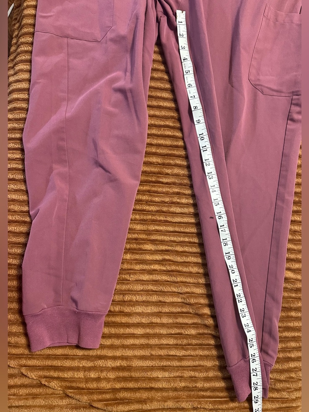 Mandala Scrubs Women's XL Mauve High Waist Jogger Pants Equa-Tek 9 Pocket - Picture 10 of 11